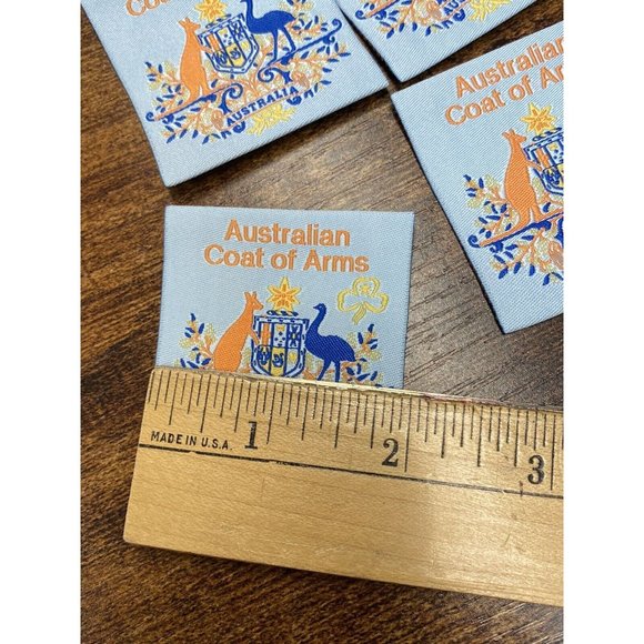 Girl Guides Australia Australian Coat of Arms Ribbon Patch LOT 4 - Picture 3 of 6